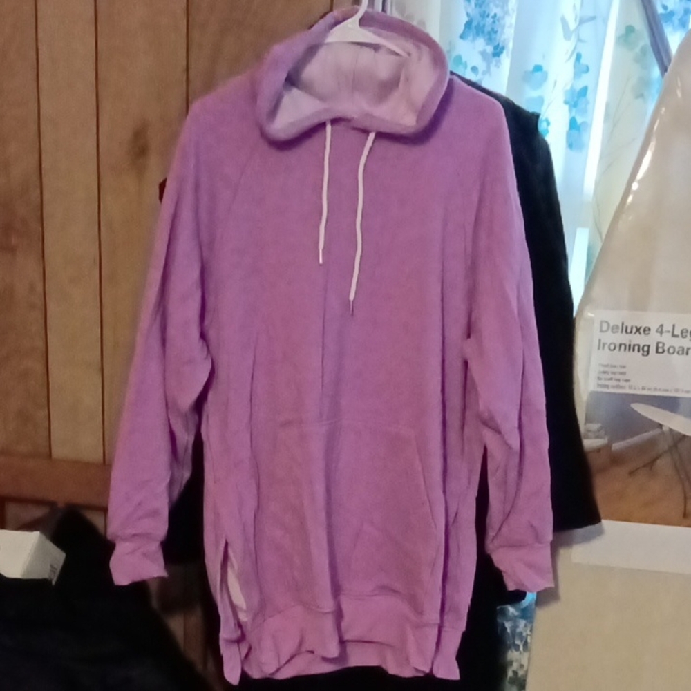The Warmy. Purple Hoodie Dress. Perfect For Cozy Days And Any Occasion.